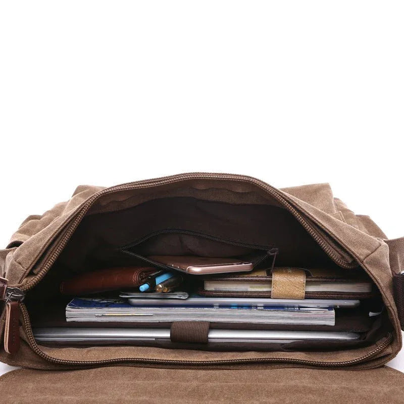 Canvas Men's Crossbody Shoulder Bag
