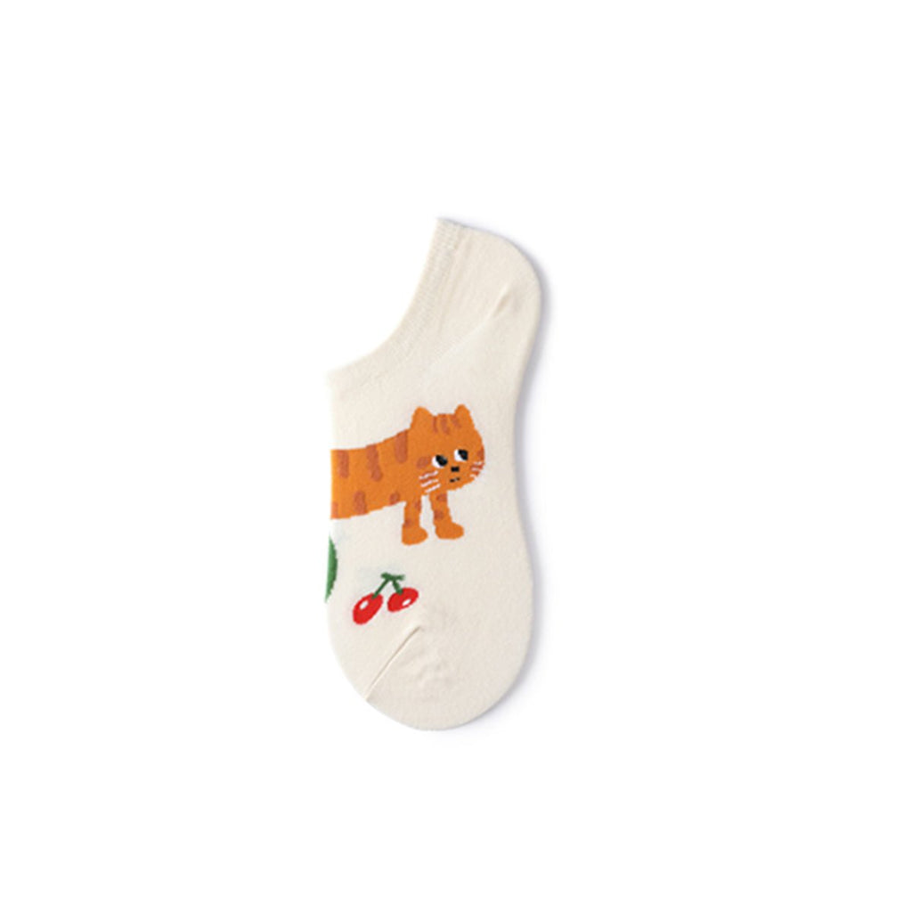 Cartoon Animals Summer Women 5pcs Ankle Socks Set-2