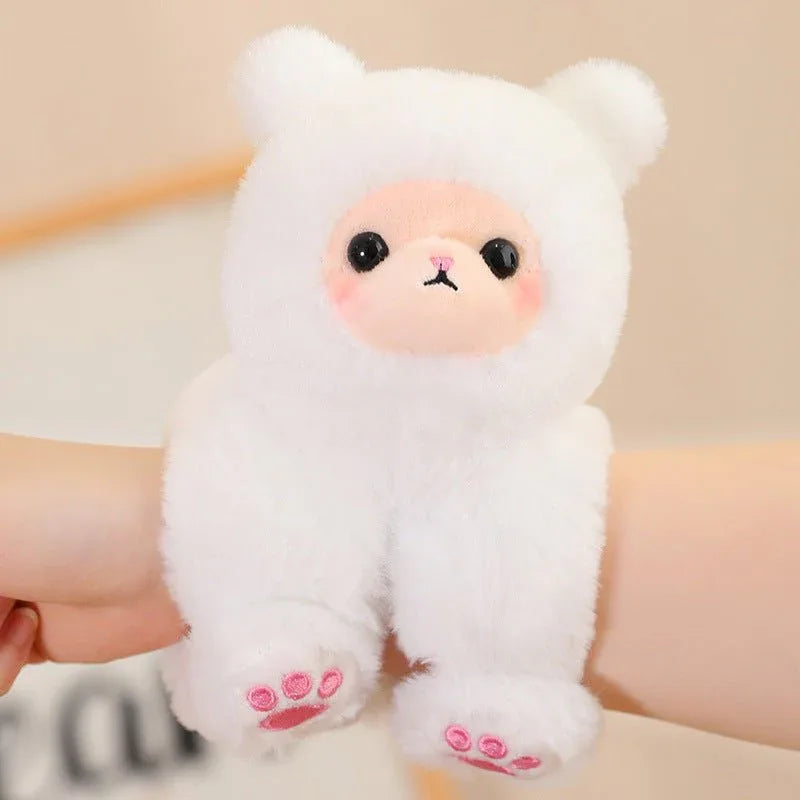 Cartoon Creative Snap Loop Wrist Attachable Plush Toys