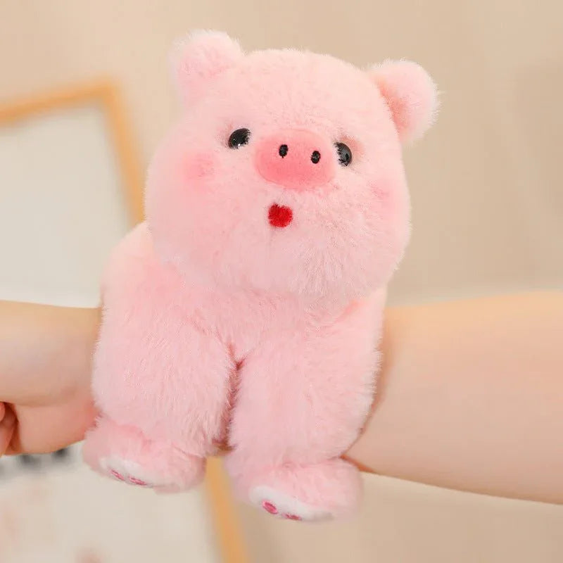 Cartoon Creative Snap Loop Wrist Attachable Plush Toys