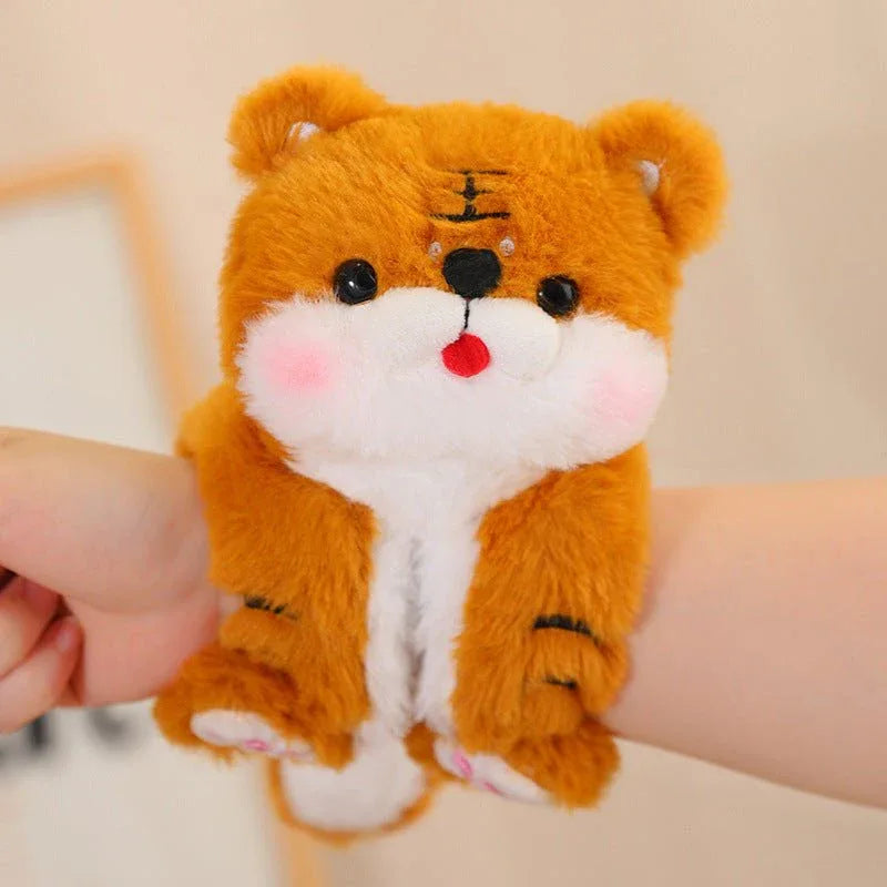 Cartoon Creative Snap Loop Wrist Attachable Plush Toys