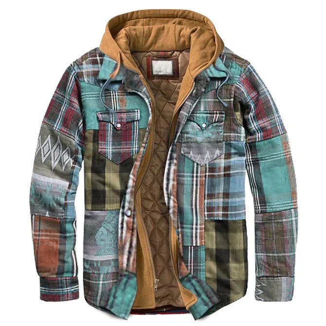 Casual Hooded Double Breasted Men's Winter Autumn Jacket