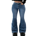 Casual Women's Denim Fabric Trousers Pants Jeans