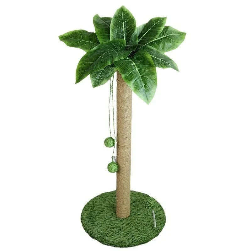 Cat Scratching Post Pole With Hanging Balls Toy
