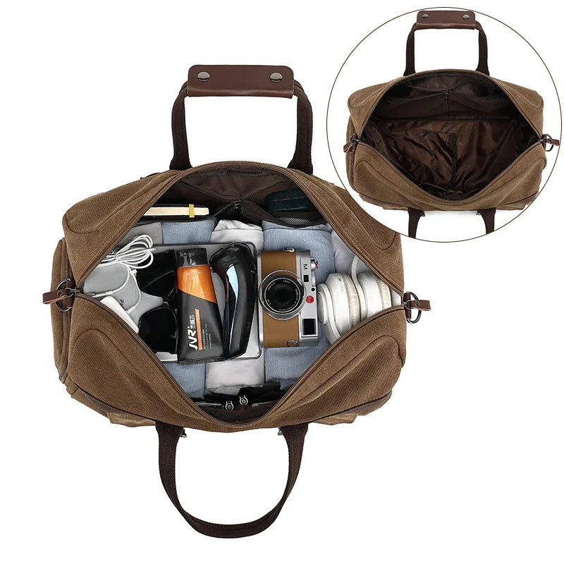 Men's Large Capacity Crossbody Travel Luggage Shoulder Bag