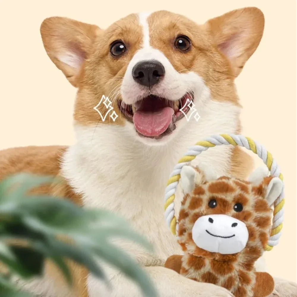 Funny Plush Stuffed Animals Bite Resistant Pet Dog Chew Toys