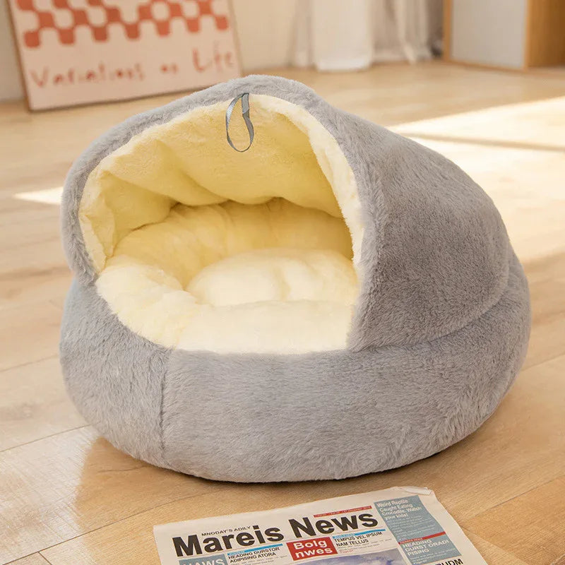 Universal Pet Kennel Bed For All Four Seasons, Sleeping Cat Nest, Semi-Closed Dog House