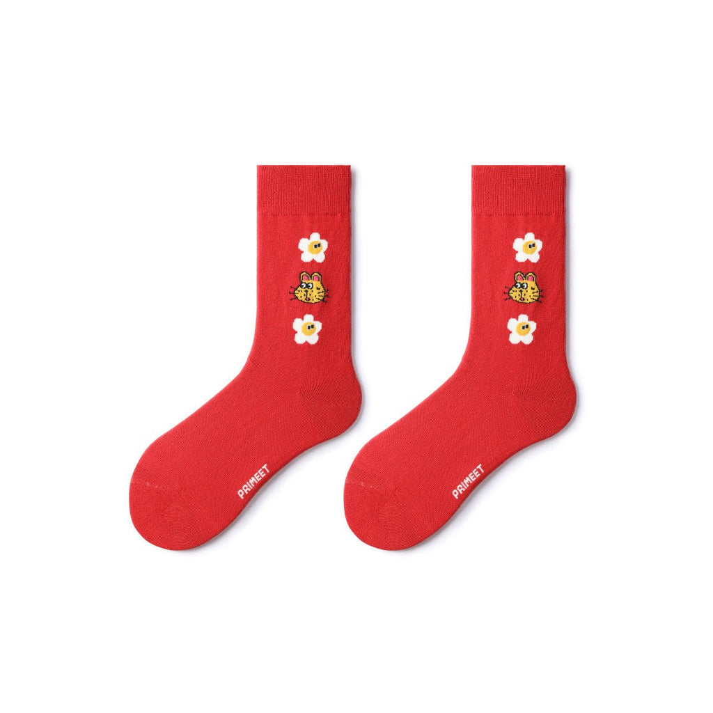 Cheeky Pet All-season Women 5pcs Crew Socks Set-2