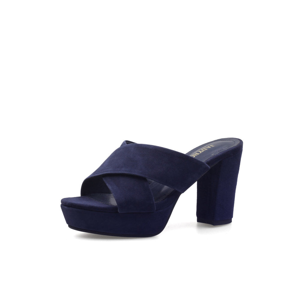 Chunky Criss Cross Platform Mules-1