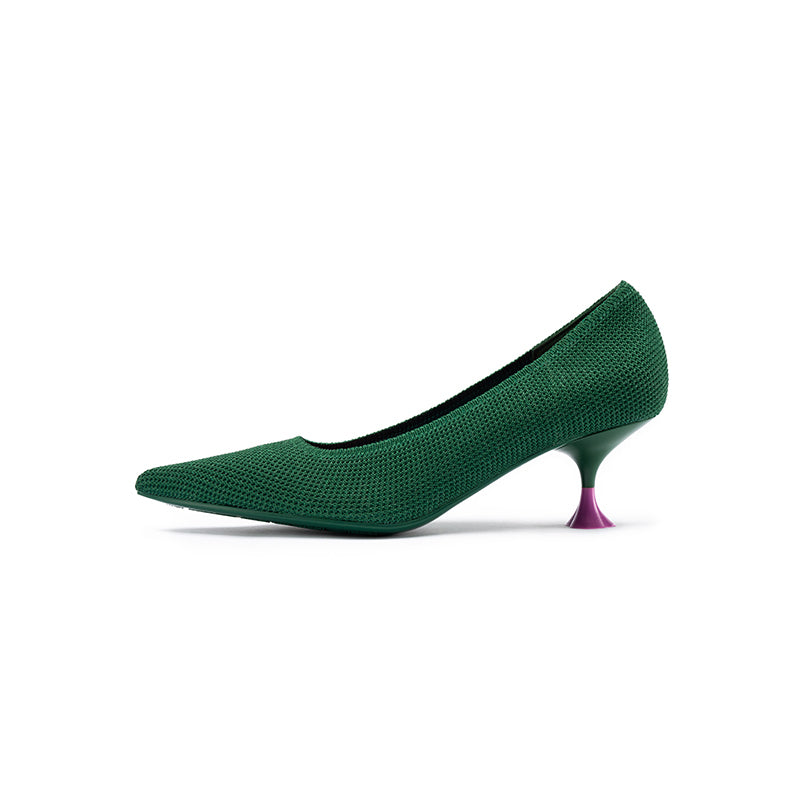 Classy Madam Pointed Toe Kitten Heels-6