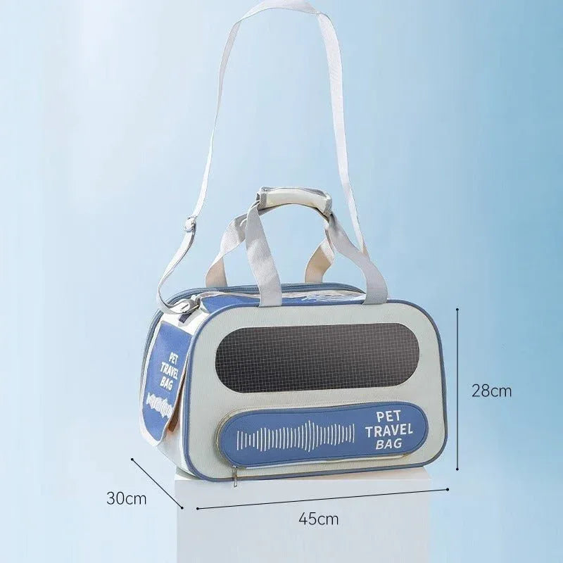Collapsible Dog Cat Pet Carrier Airline Approved Shoulder Bag