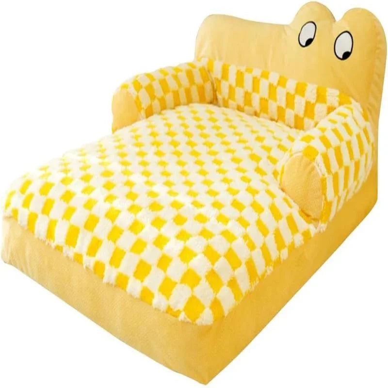 Comfortable Plush Sofa Bed For Cats & Dogs