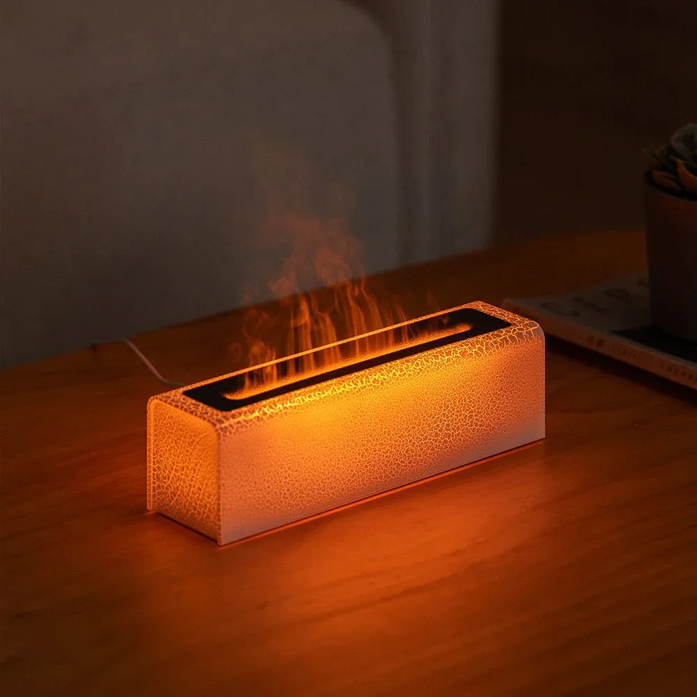 Creative Colorful USB Plug-In Simulation Lava Flame Humidifier