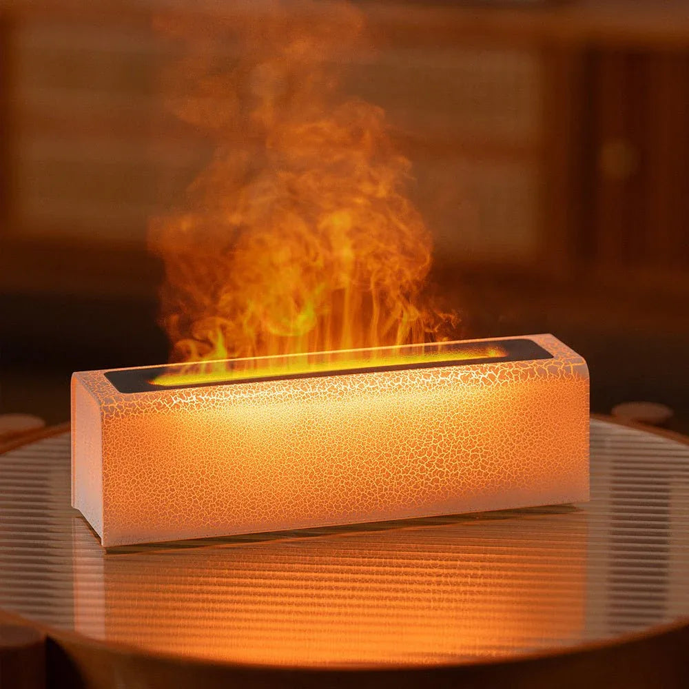 Creative Colorful USB Plug-In Simulation Lava Flame Humidifier