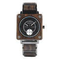Creative Wooden Square Quartz Watch