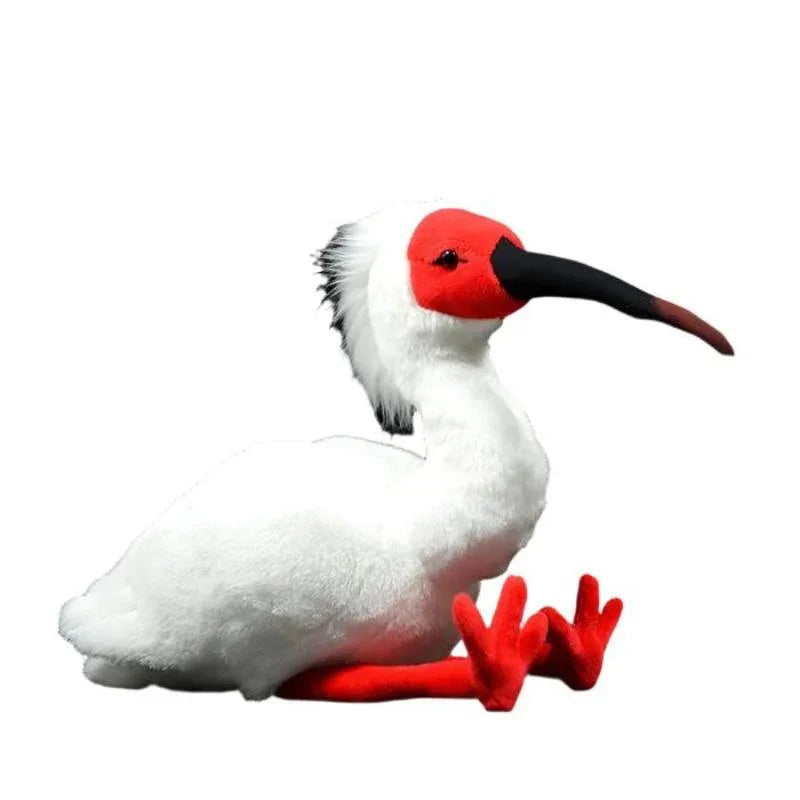 Crested Ibis Bird Stuffed Animal Doll Plush Toy