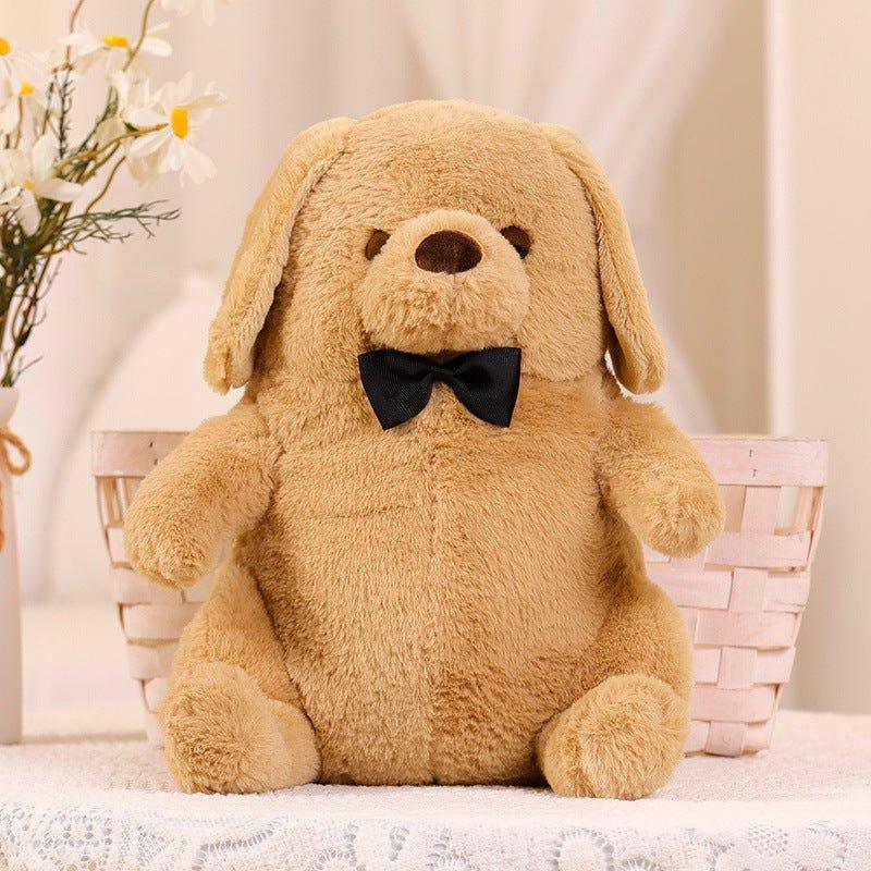 Cute Bow Tie Wearing Dog Plush Toys