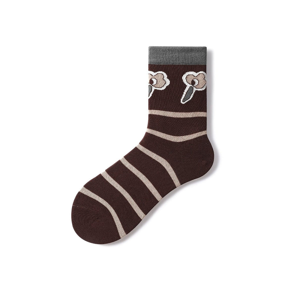 Cute Me All-season Women 5pcs Crew Socks Set-1