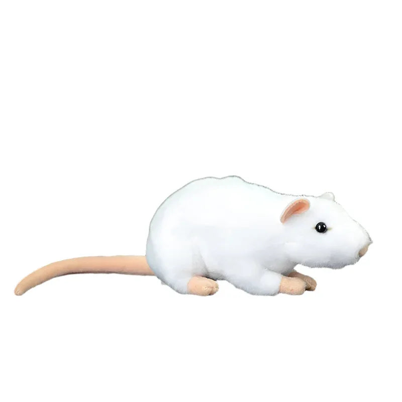 Cute Soft White Mouse Plush Toy Doll