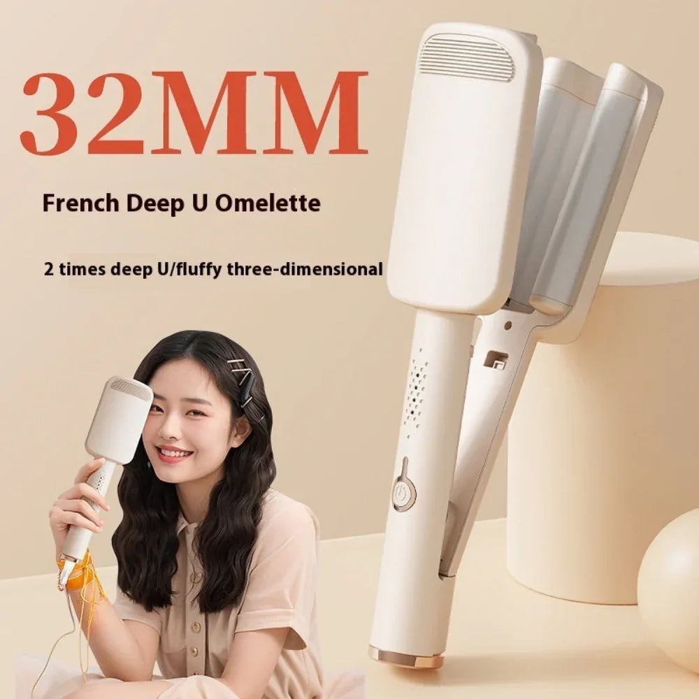 Hair Curler Big Wave 32mm Household Curling Irons