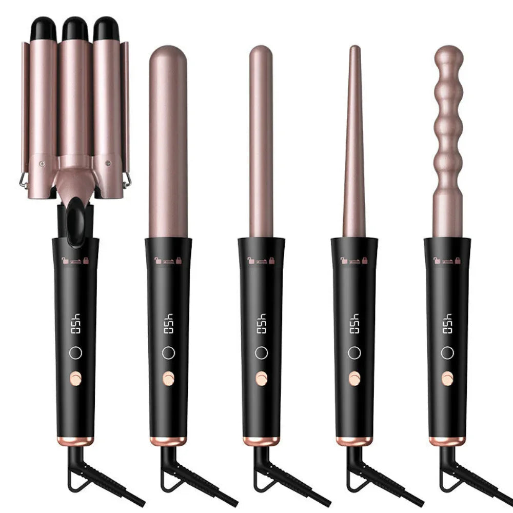 LCD Screen Four Adjustable Temperature Levels Hair Curler Women's Curling Iron