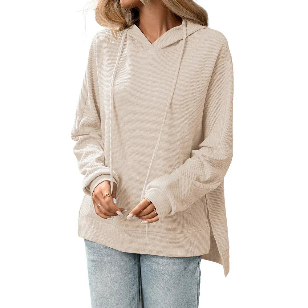 Comfortable Knit Pullover Sweater Long Sleeve Hoodie