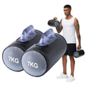 7kg Portable Foldable Water Filled Fitness Strength Dumbbells