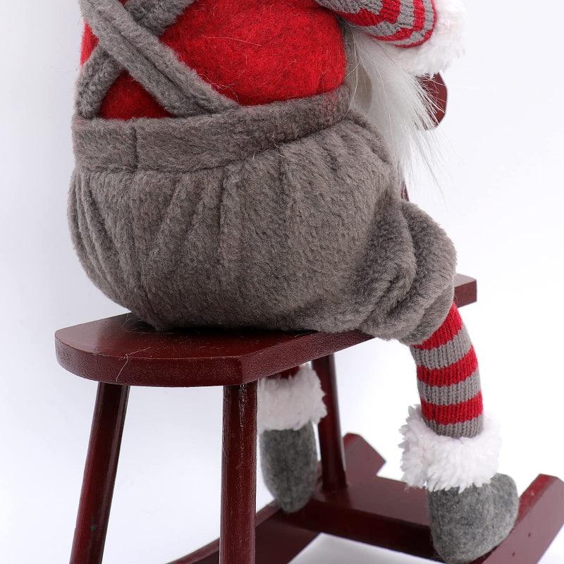 Riding Faceless Christmas Doll Decorations Ornaments