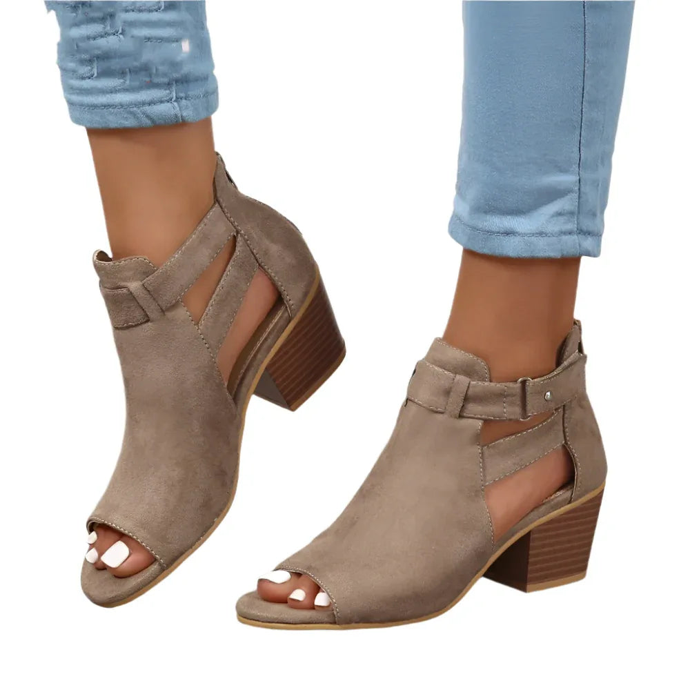 Women's Buckle High Heel Sandals