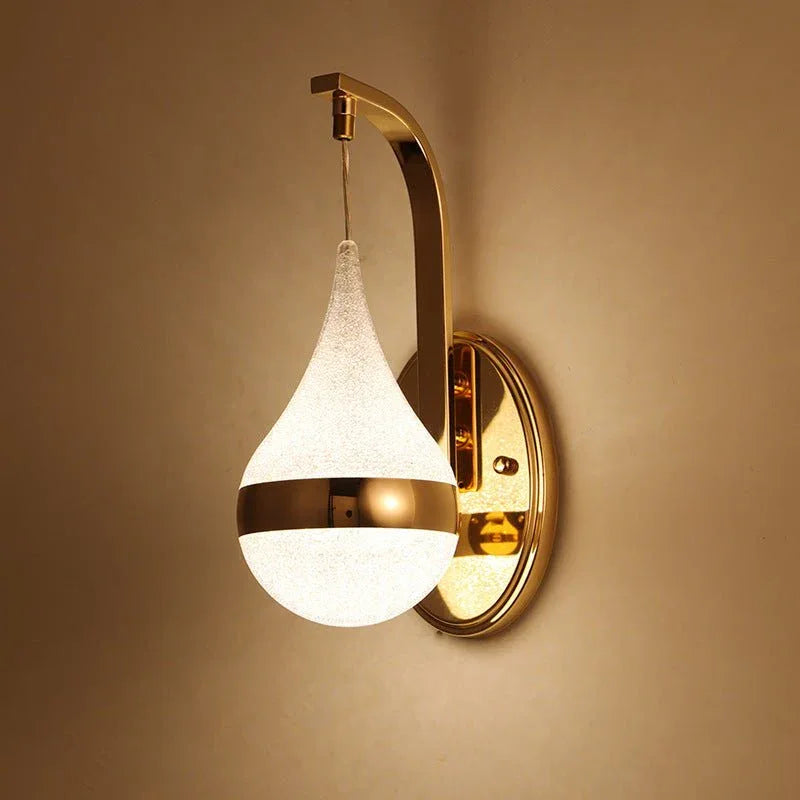 Drop-Shaped LED Wall Bedside Lamp For The Bedroom