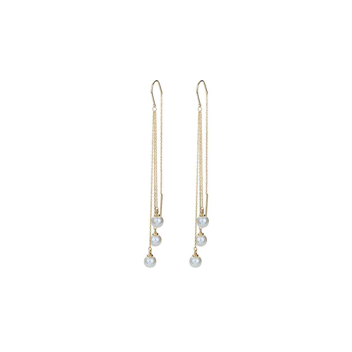 Drop The Boom Gold Earrings-0