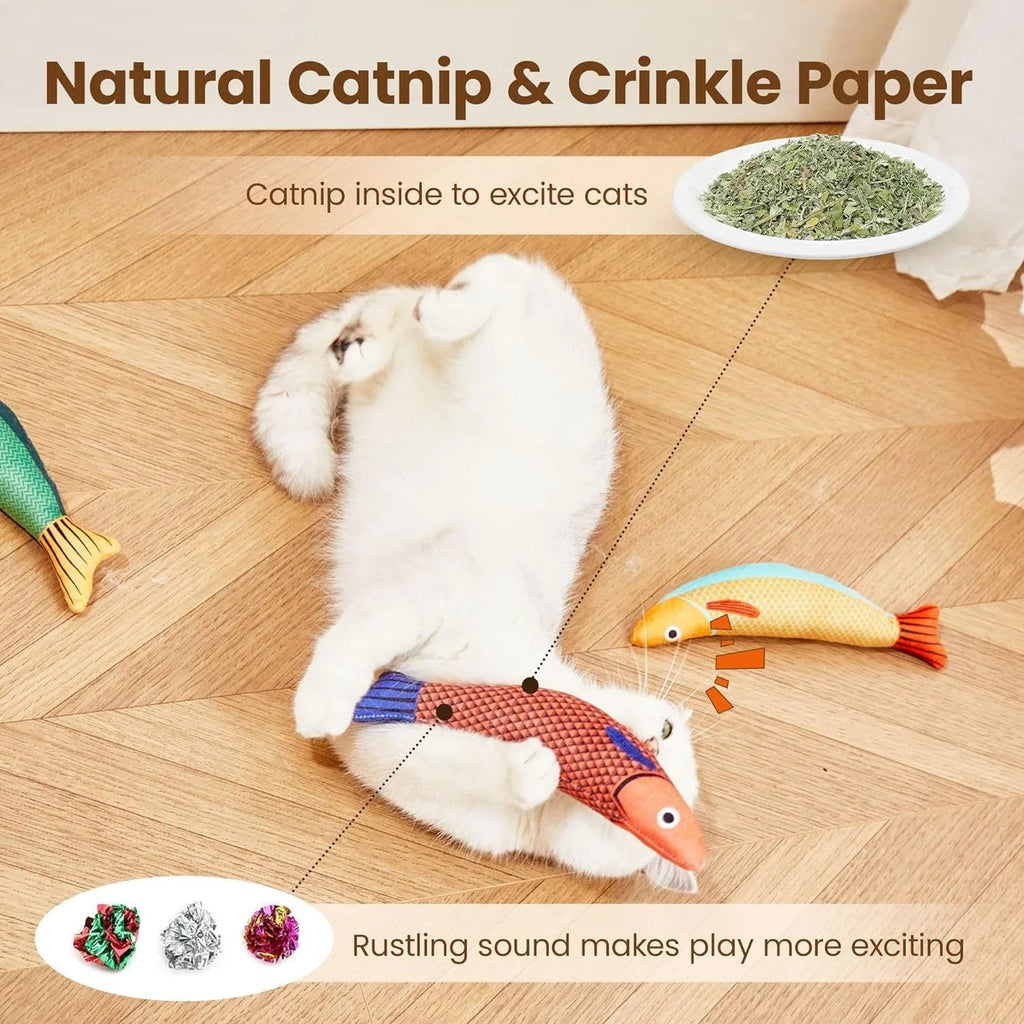 Durable Interactive Soft Catnip Sound Cat Toy For Indoor Exercise