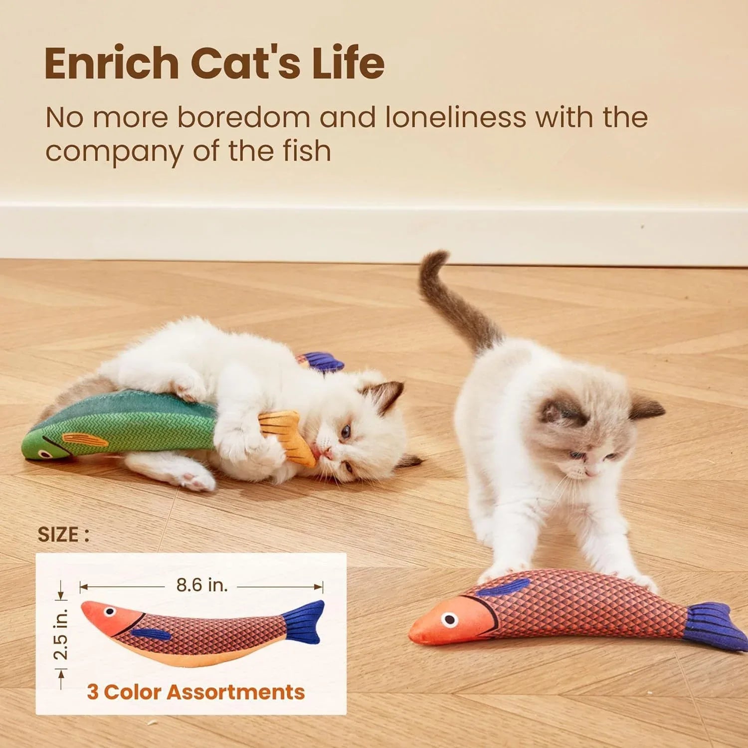 Durable Interactive Soft Catnip Sound Cat Toy For Indoor Exercise