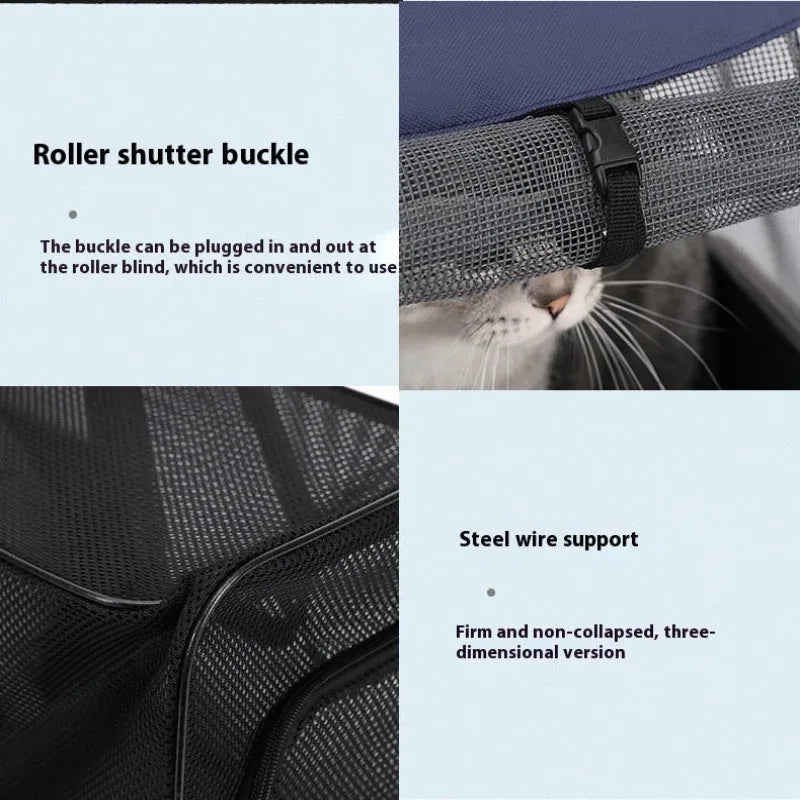 Expandable Breathable Comfortable Dog Cat Pet Backpack