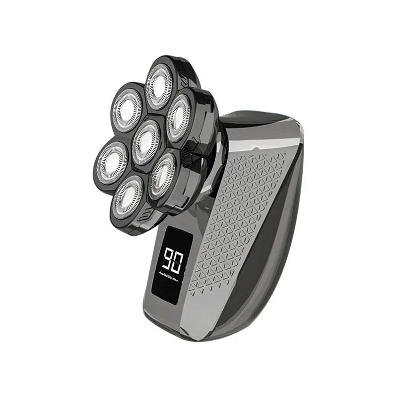 Men's 7D Independently 7 Cutter Floating Heads Shaver Waterproof Electric Razor Multifunctional USB Charging Trimmer