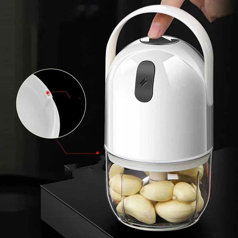 Electric Food Masher Slicer Household Garlic Press