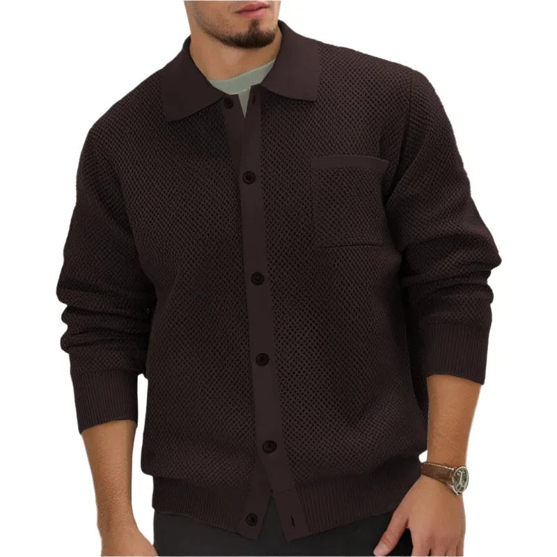 European And American Style High-Density Sweaters With Chest Pocket