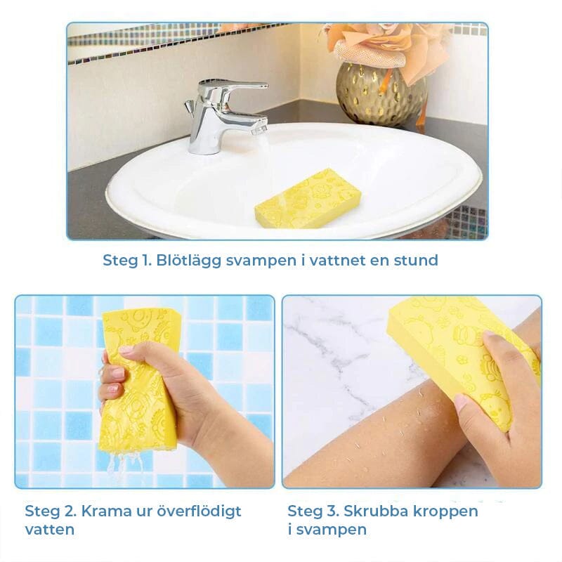 Exfolierande Badsvamp