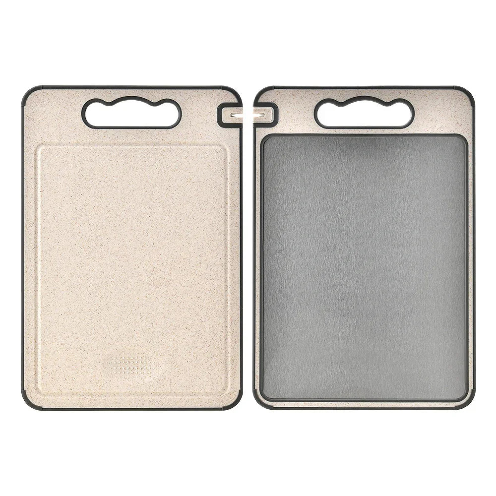 Household Kitchen 304 Stainless Steel Double-Sided Defrosting Tray And Cutting Board