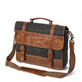 Fashion Men's Canvas Shoulder Messenger Bag Briefcase