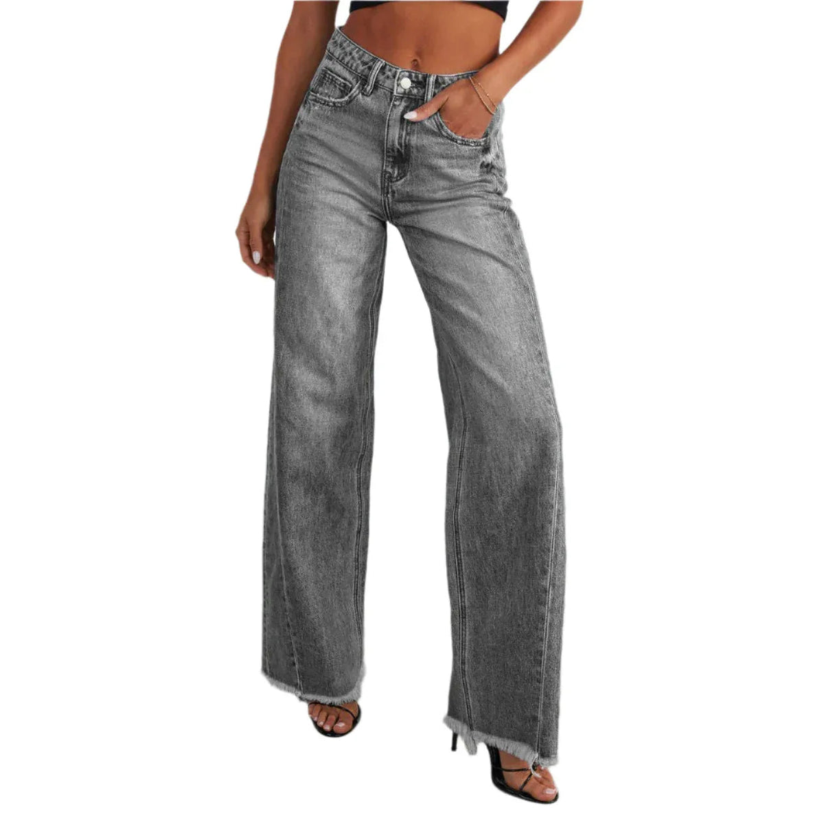 Fashionable High Waist Comfortable Women's Slim Fit Jeans