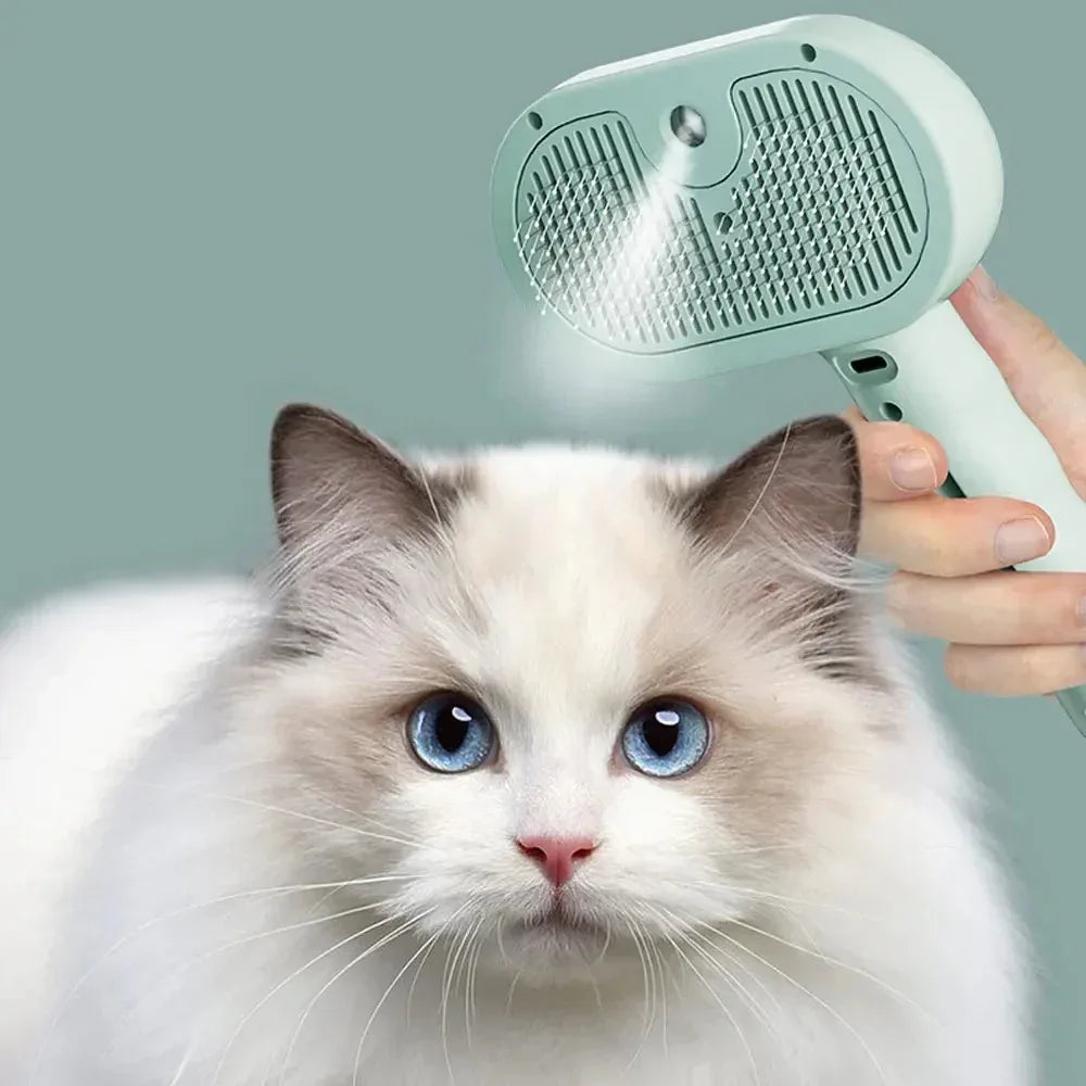 Pet Spray Hair Comb Pet Hair Remover Cleaning Brush Cats Grooming Dog Accessories Tool Water Mist Humidifier Comb