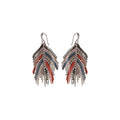 Feather Glitter Rainbow Earrings-0