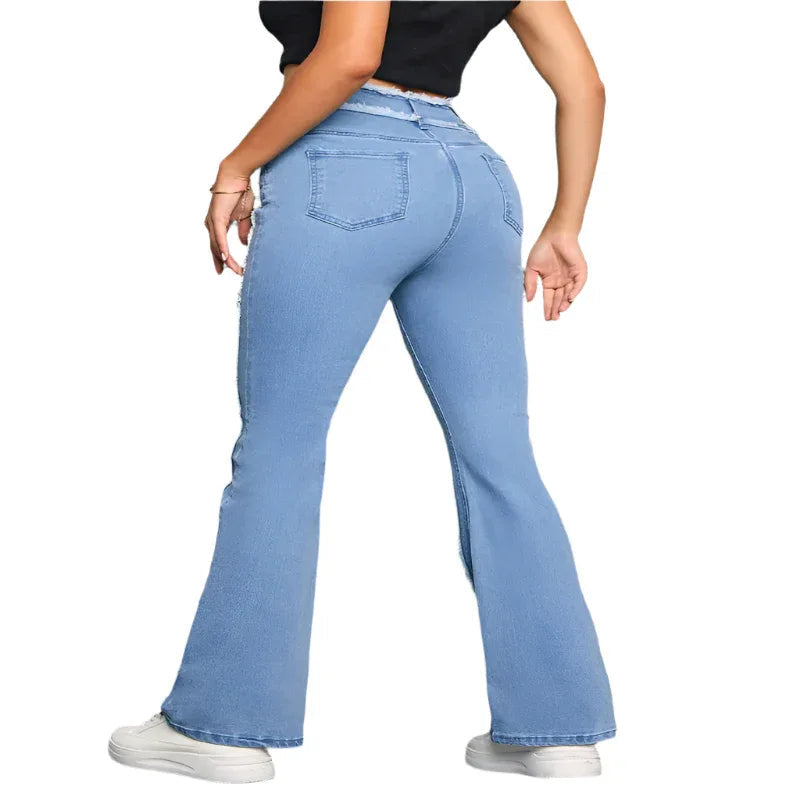 Flared Women's Slim Fit Pants Jeans