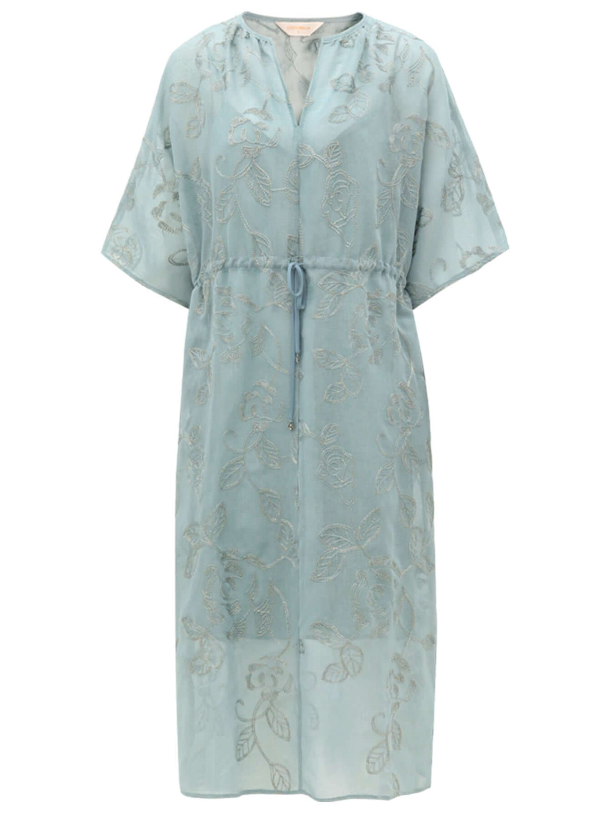 Flimsy Sheer Blue Two Piece Dress