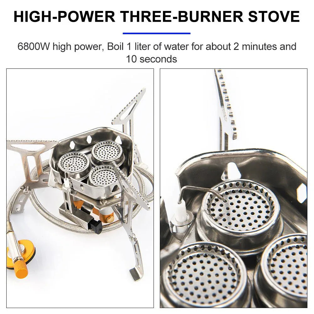 Foldable Portable Split Windproof Picnic Outdoor Camping Gas Stove
