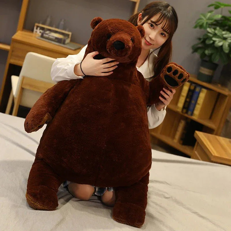 Giant 100cm Brown Bear Stuffed Animal Plush Toy