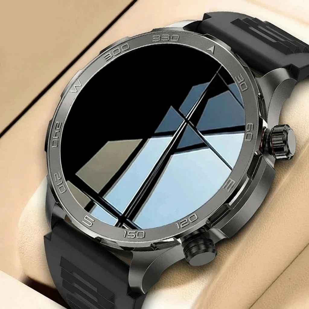 Intelligente Uhr – Bluetooth-kompatibel, AMOLED-HD-Bildschirm, Pulsmessung, NFC, IP68-Unterstützung, GPS