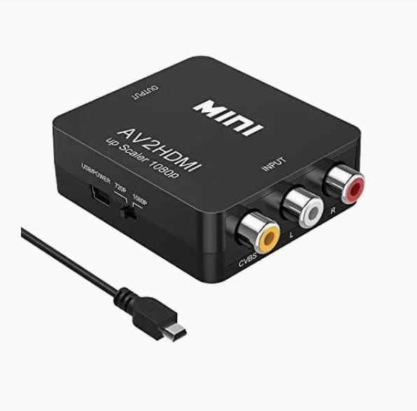 1080P HDMI-auf-RCA-AV-Konverter-Adapter