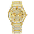 Hip Hop Style Diamond High-End Large Dial Waterproof Men's Quartz Watch